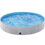 Yaheetech piscine pour chien pliable 160 x 30 cm piscine baignoire bassin de baignade portable bain pour ...