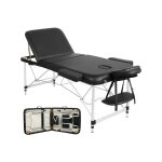 Yaheetech table de massage pliante professionnelle 3 section 70 x 213 cm avec cadre en aluminium lit ... Yaheetech table de massage pliante professionnelle 3 section 70 x 213 cm avec cadre en aluminium lit ...