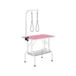 Table de toilettage pour chien / chat / animaux de companie pliante avec potence réglable 2 sangles une ... Table de toilettage pour chien / chat / animaux de companie pliante avec potence réglable 2 sangles une ...