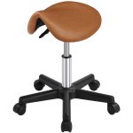 Tabouret roulettes professionnel pu tabouret ergonomique selle de cheval anti mal de dos  roulettes ...
