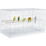 Yaheetech volière cage oiseau intérieur 76x45. 5x45. 5cm métal pour perruches pinsons cockatiels conures ... Yaheetech volière cage oiseau intérieur 76x45. 5x45. 5cm métal pour perruches pinsons cockatiels conures ...