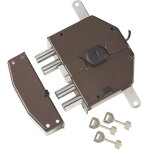 Yale - serrure �lectrique � appliquer triple art. 6823 gauche - cylindre 60 mm