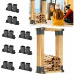 Aides à l'empilage du bois, aide au bois de chauffage, adaptées au cadre, support de bûcher pour brasero, ... Aides à l'empilage du bois, aide au bois de chauffage, adaptées au cadre, support de bûcher pour brasero, ...