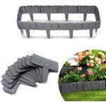 Yardin - bordure de jardin en pierre, bordure de pelouse en plastique pp, d�limitation de parterre, pour ...