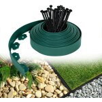 Yardin - bordure de pelouse plastique flexible bordures pour jardins, sparation de l'herbe et des pierres, ...