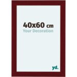 Yd. - cadre photo 40x60 - vin rouge patin� - mdf - como