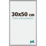 Yd. - cadre photo 30x50 - argent brillant - plastique - annecy