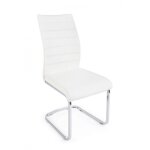 Yes everyday - chaise rembourr�e moderne myra en �co - cuir blanc