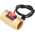 Yf - b10 capteur de d�bit d'eau d�bitm�tre hall 1 pouce (1, 3 pouces) fil externe cuivre capteur de d�bit ...