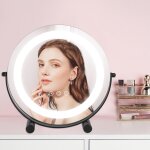 Miroir de maquillage avec lampe led miroir de bureau interrupteur tactile luminosit� et temp�rature de ...