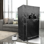 Yongqing - sauna à vapeur pour maison maximum 2 personnes 100×80×170cm noir Yongqing - sauna à vapeur pour maison maximum 2 personnes 100×80×170cm noir