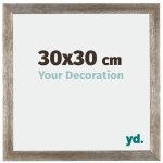 Yd. - cadre photo 30x30 - m�tal vintage - mdf - mura