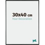 Yd. - cadre photo 30x40 - noir brillant - plastique - evry