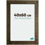 Yd. - cadre photo 40x60 - champagne bross� - bois - leeds