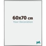 Yd. - cadre photo 60x70 - argent brillant - plastique - evry