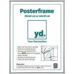 Yd. - cadre photo 30x40 - argent brillant - plastique - paris
