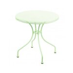 Your self - table d'extérieur ronde en fer forgé netty vert diamètre 70x h71 cm Your self - table d'extérieur ronde en fer forgé netty vert diamètre 70x h71 cm