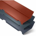 Yousteel - fatire crante contre mur 2100 mm axel coloris: bleu ardoise ral 5008