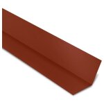 Yousteel - fa�ti�re plate contre mur acier laqu� coloris: rouge tuile ral 8012 - dimension: 2100 mm longueur ...