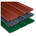 Yousteel - t�le bac acier 0. 50 mm pr�laqu�e multiusage elda� coloris: rouge tuile ral 8012 - dimension: ...