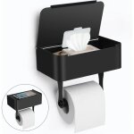 Porte - papier hyginique avec tagre, support mural en acier inoxydable sus304 / support de papier ...