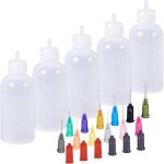 Yzmrbdqc - lot de 8 flacons applicateurs  pointe de prcision pour bricolage, pointe d'aiguille ultra ...