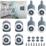 Yzmrbdqc - lot de 8 roulette porte douche coulissante 25mm galet porte rouleau roulette roue pour cabine ...