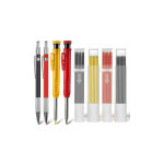 Ensemble de crayons de charpentier marqueur de trou profond avec 40 mines, 4 crayons mécaniques avec ... Ensemble de crayons de charpentier marqueur de trou profond avec 40 mines, 4 crayons mécaniques avec ...
