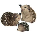Yzmrbdqc - gift boutique mini h�risson figurine f�e jardin statue lot de 3 r�sine figurines pelouse miniature ...