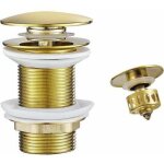 Yzmrbdqc - or bonde de lavabo pop up sans trop plein, bouchon de vidange avec panier � cr�pine , bonde ...