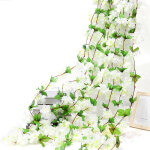 Yzmrbdqc - pi�ces 230 cm vignes de fleurs de cerisier artificielles, plantes suspendues guirlande de ...