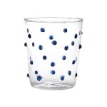 Party tumbler verre bleu 45 cl set de 6 pices en verre - zafferano