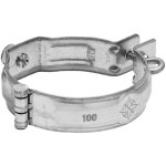 Zambelli - collier avec manchon filet galvanis collier pour tuyau de descente, support de tuyau haute ...