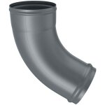 Zambelli - tuyau de descente coud  72 degrs galvanis, avec bourrelet tuyau coud haute protection ...