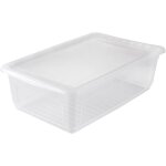 Botes de rangement, naturel transparent, 59 x 39 x 18 cm