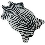 Zbre / vache chvre imprim tapis velours imitation cuir tapis vachette peaux d'animaux forme naturelle ...