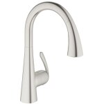 Zedra - mitigeur d'vier avec douchette extractible, smartcontrol, supersteel 32294dc2 - grohe
