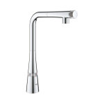 Grohe - zedra smartcontrol - mitigeur d'vier avec douchette extractible, smartcontrol, chrome 31593002 ...