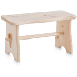Zeller - tabouret en bois, repose - pieds