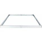 No brand - zelsius cadre de fondation en acier assorti � la serre en aluminium