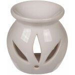 Brle - parfum en cramique blanche livr avec un galet de cire