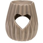 Brûle - parfum coeurs en céramique taupe Brûle - parfum coeurs en céramique taupe