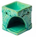 Br�le - parfum fleurs en c�ramique verte