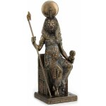 Zen et ethnique - statuette desse sekhmet en rsine aspect bronze