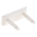 Lot de 6 caches prises 2p / 2p + t 6a ou 16a - blanc zenitech