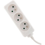 Bloc multiprise 3 prises 2p + t 16a blanc zenitech