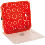 Zenitech - boîte de dérivation cloison sèche 170x170x45mm - rouge Zenitech - boîte de dérivation cloison sèche 170x170x45mm - rouge