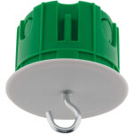 Zenitech - bote point de centre murs pleins 65mm + crochets suspension - vert