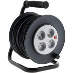 Zenitech - enrouleur 4 prises 16a c�ble 3g1, 5mm� 20m + coupe - circuit - noir