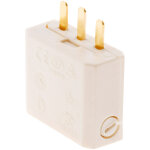 Fiche dcl 2p + t bote applique + point de centre - blanc zenitech